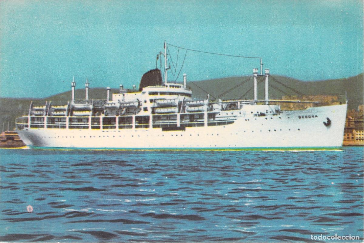 Postales: Postal del Barco M/N Bego&ntilde;a Compa&ntilde;&iacute;a Trasatl&aacute;ntica Espa&ntilde;ola