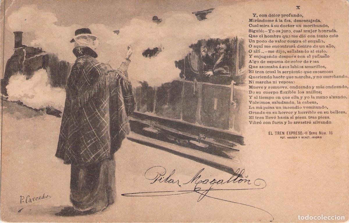Postales: Postal Ilustrada El Tren Expreso Serie II Hauser y Menet Madrid