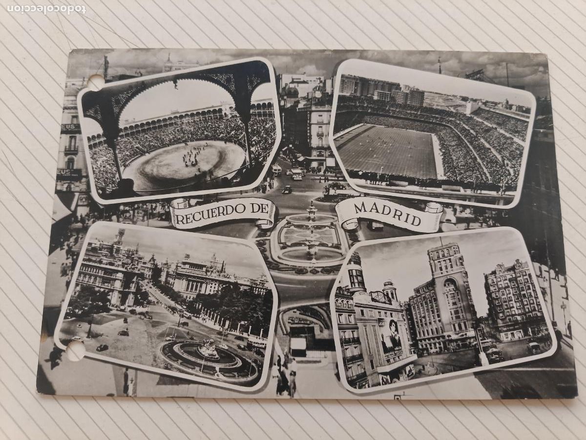 Postales: Madrid. Estadio de f&uacute;tbol