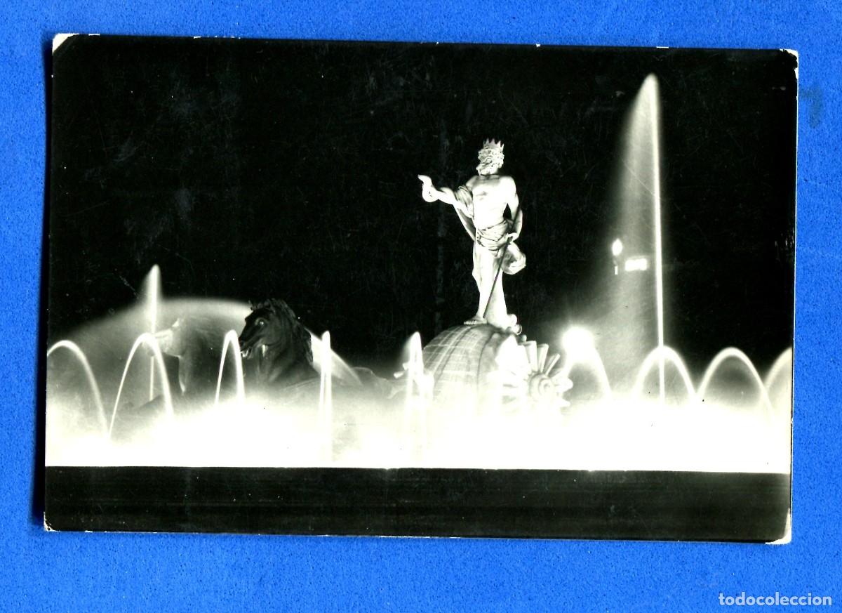 Postales: POSTAL CIRCULADA MADRID 64 FUENTE DE NEPTUNO EDITA HEWLIOTIPIA ARTISTICA