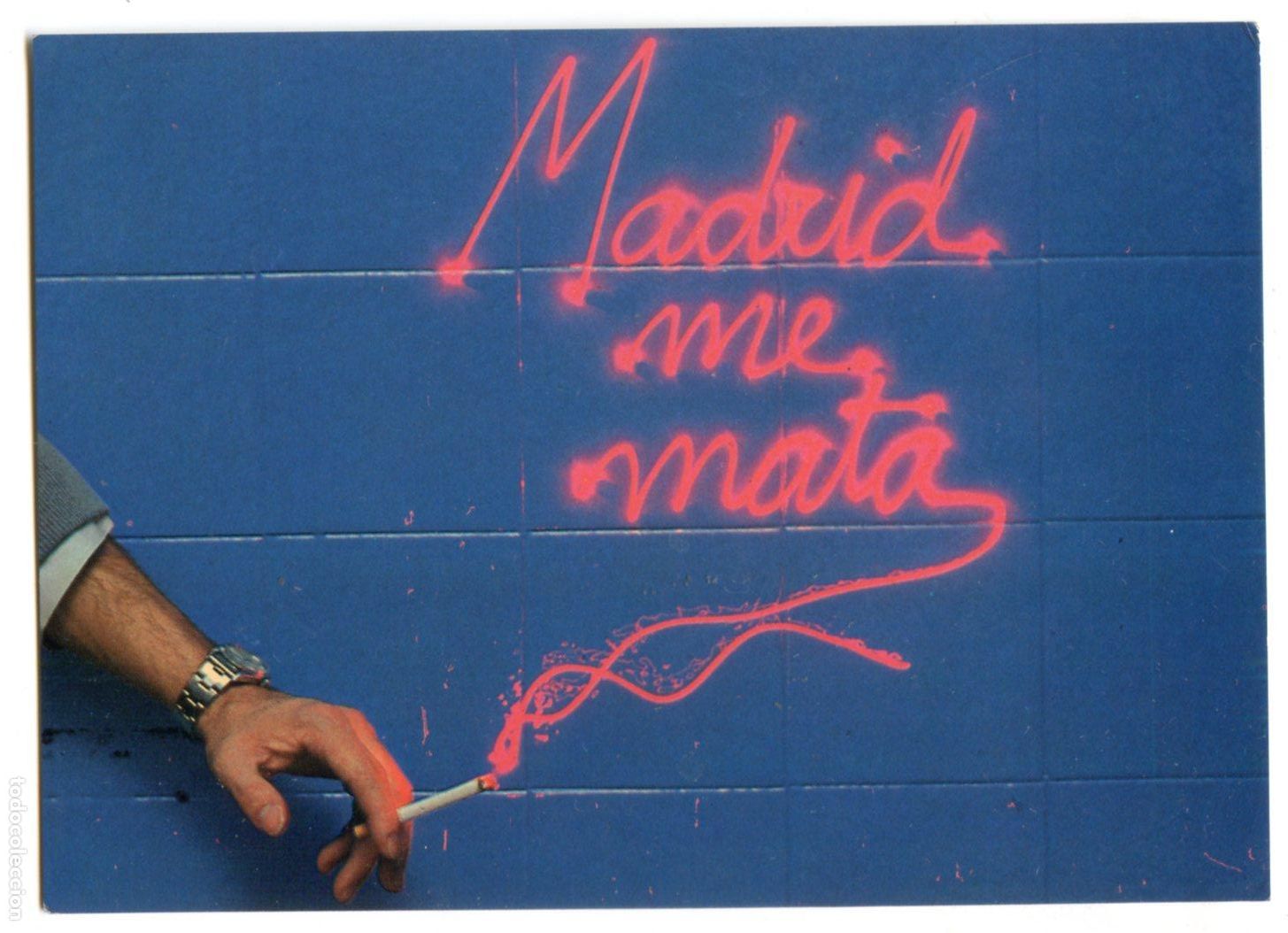 Postales: Tarjeta postal Madrid me mata, fotograf&iacute;a: Juan R. Yuste. Zeus y cia. 1982 movida