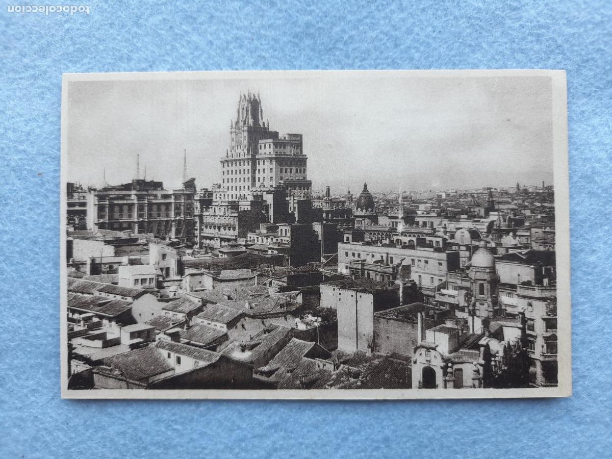 Postales: Madrid. Vista desde el Edificio de La Uni&oacute;n y el F&eacute;nix Espa&ntilde;ol.