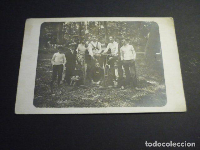 Postales: MADRID GRUPO DE CICLISTAS POSTAL FOTOGRAFICA