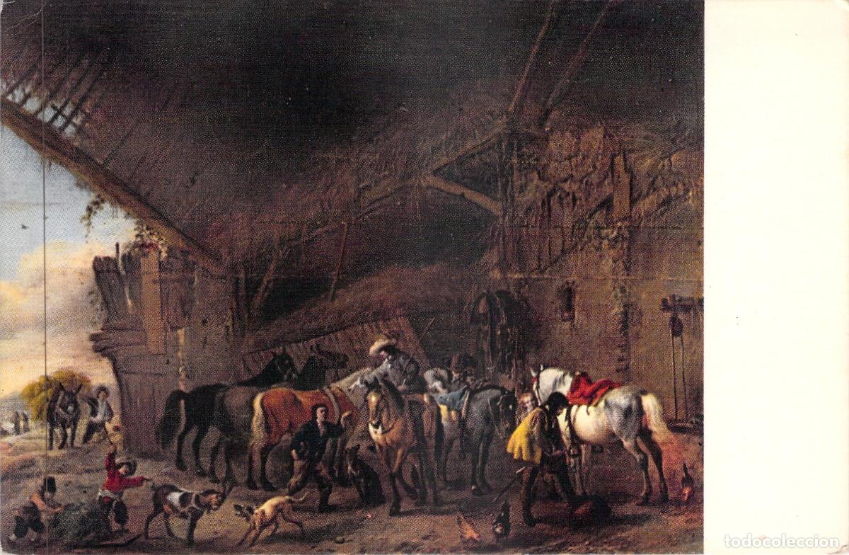 Postales: Postal Museo del Prado - Salida de la Posada - Wouwerman
