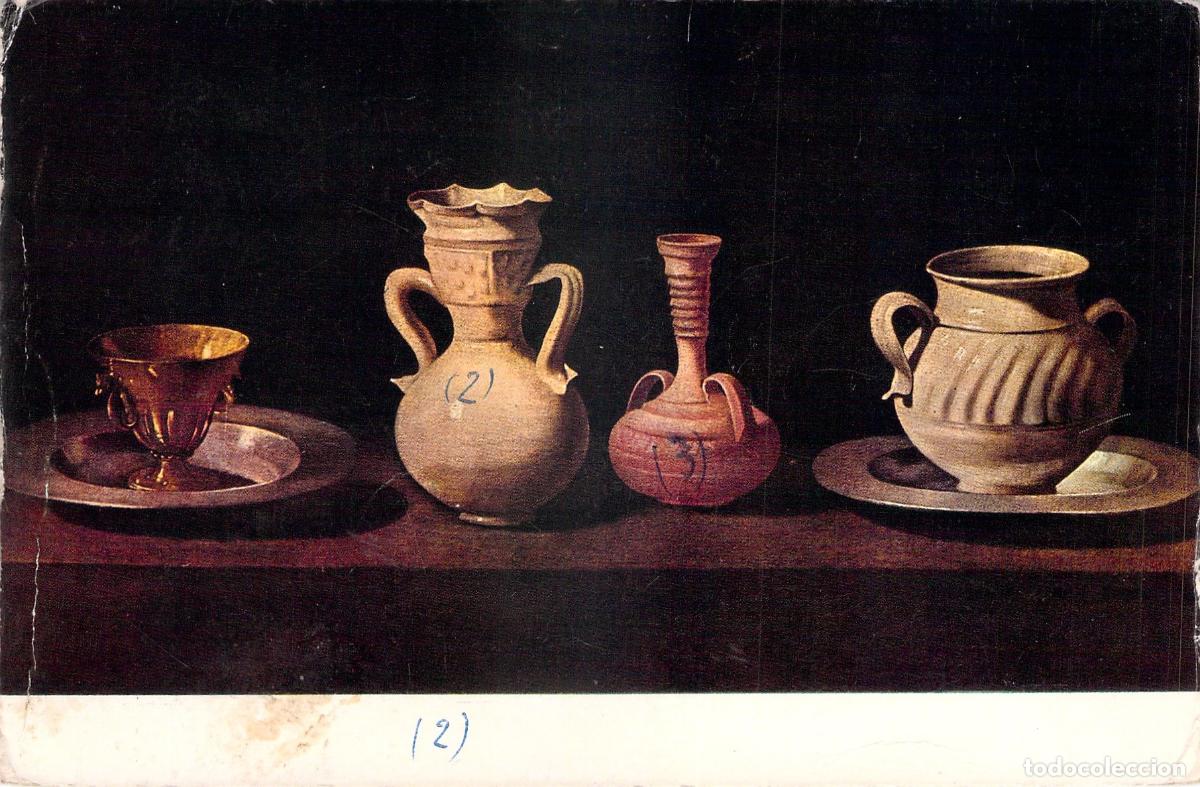 Postales: Postal Museo del Prado Bodeg&oacute;n de Francisco de Zurbar&aacute;n Madrid