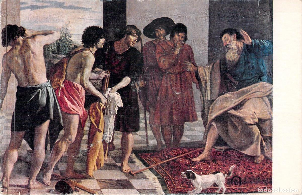 Postales: Postal de Arte Pintura La T&uacute;nica de Jos&eacute; de Diego Vel&aacute;zquez El Escorial