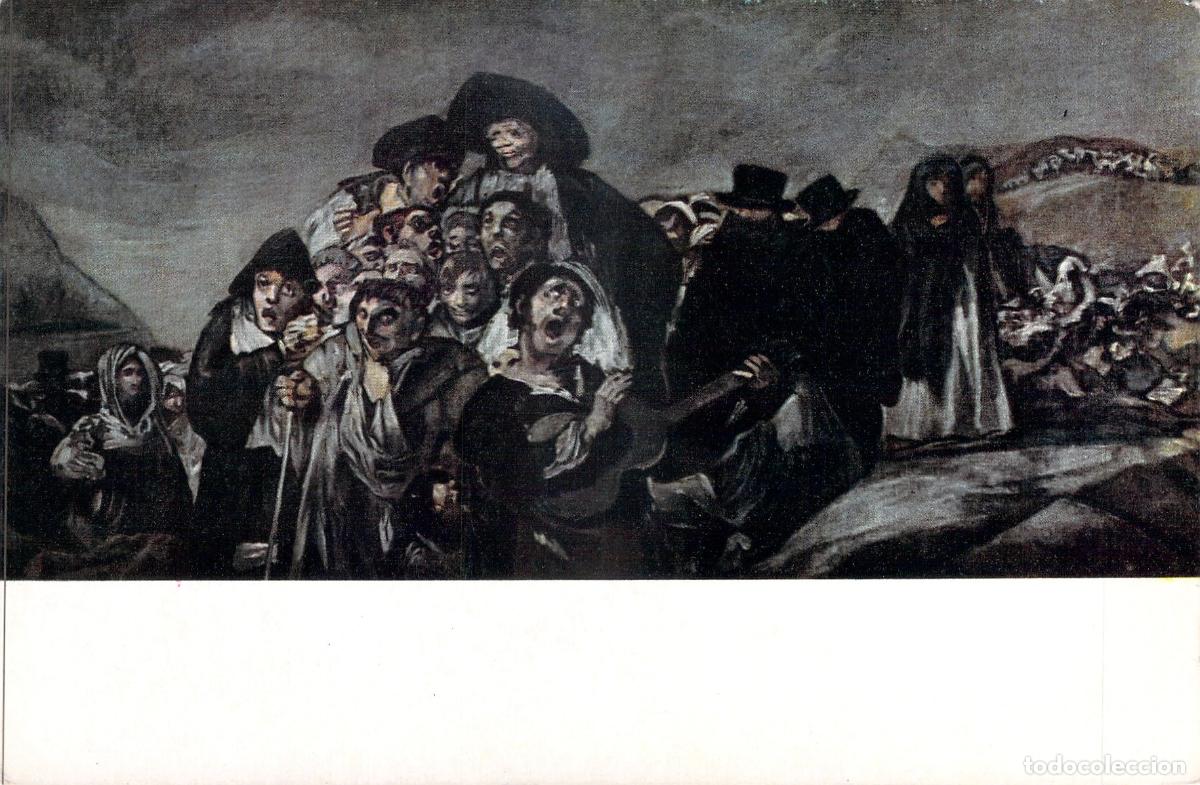 Postales: Postal de Arte: La Romer&iacute;a de San Isidro de Francisco de Goya