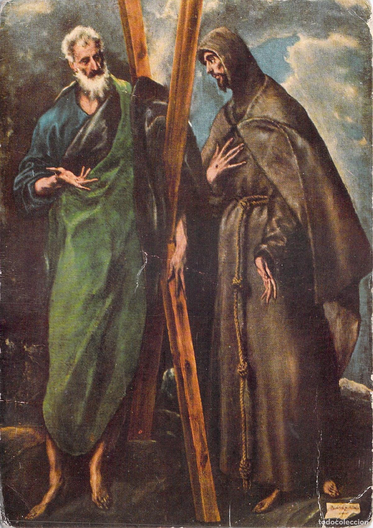 Postales: Postal Arte El Greco San Andr&eacute;s y San Francisco Museo del Prado