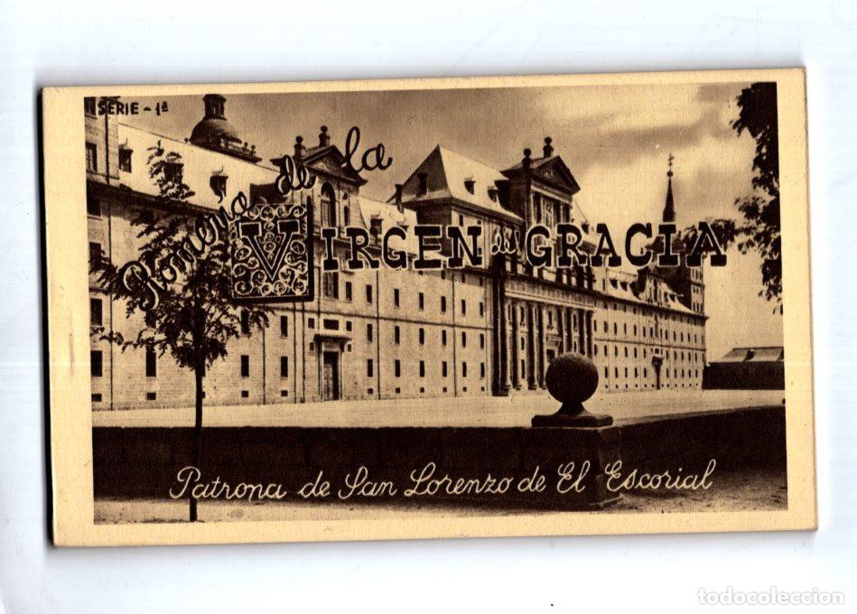 Postales: MONASTERIO DE SAN LORENZO DE EL ESCORIAL, ROMER&Iacute;A DE LA VIRGEN DE GRACIA. 10 POSTALES.