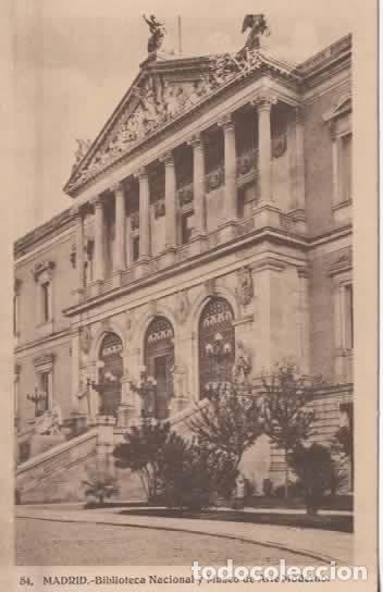 Postales: MADRID SIN ESCRIBIR BIBLIOTECA NACIONAL