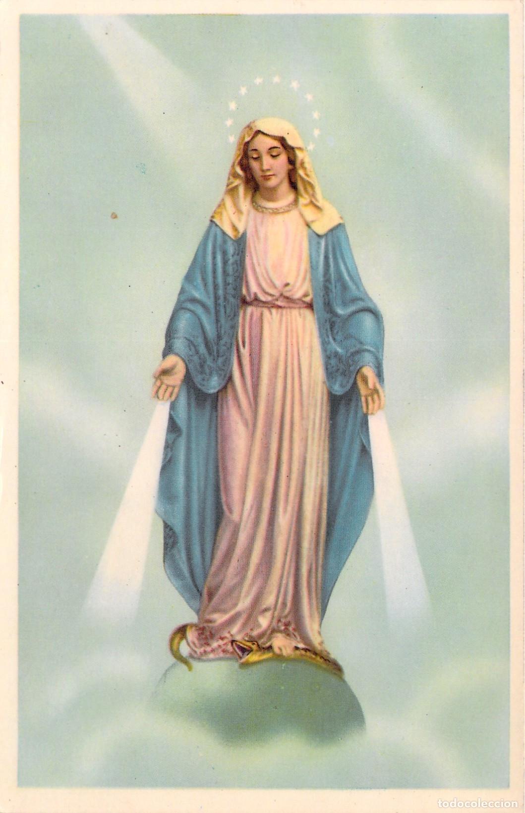 Postales: Postal Religiosa de la Virgen Milagrosa Inmaculada