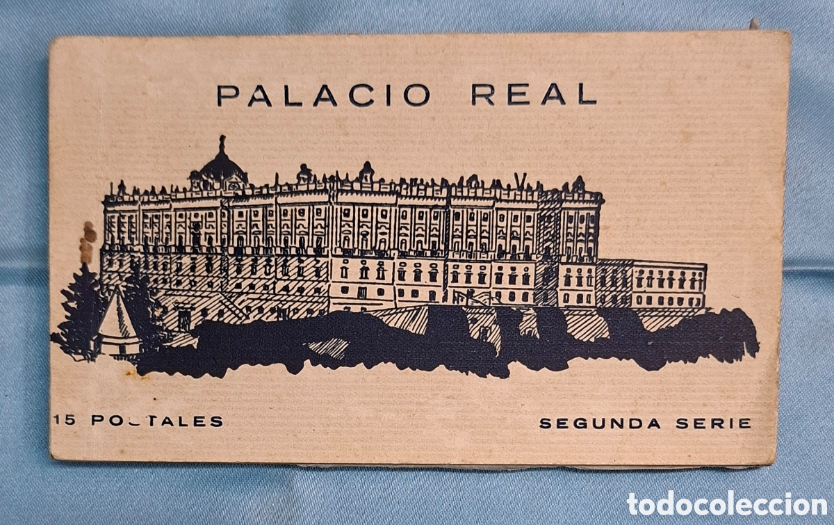 Postales: Bloc antiguo de 15 postales de la 2&ordf; Serie del Palacio Real de Madrid.