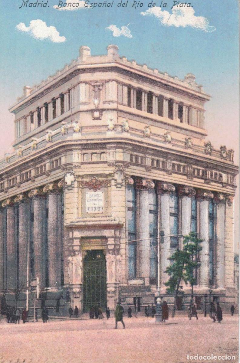 Postales: TARJETA POSTAL - MADRID - BANCO ESPA&Ntilde;OL DEL RIO DE LA PLATA - SIN CIRCULAR - APROX. 1918
