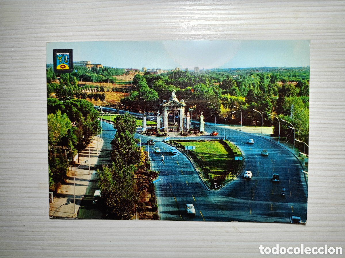 Postales: Madrid puerta de Hierro a&ntilde;os 60 circulada