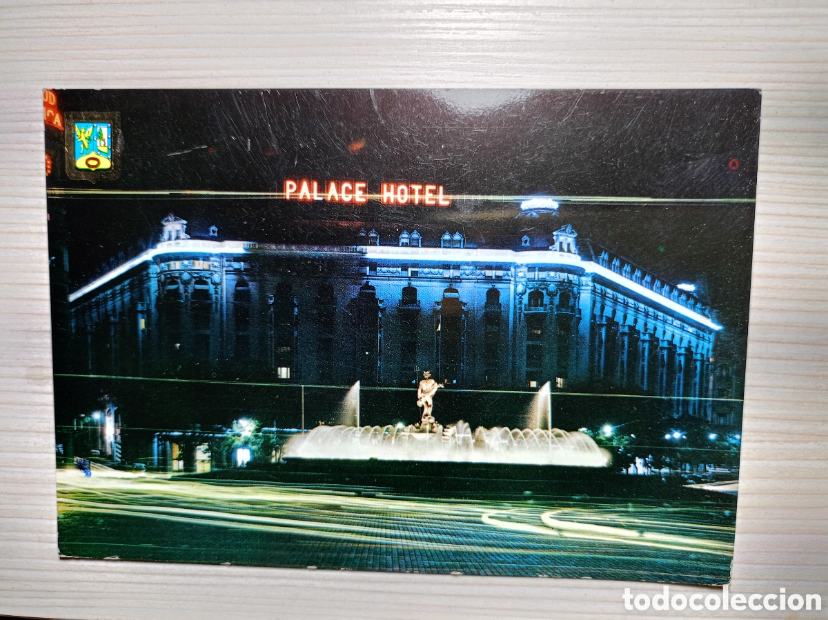 Postales: Madrid fuente de Neptuno a&ntilde;os 60 circulada