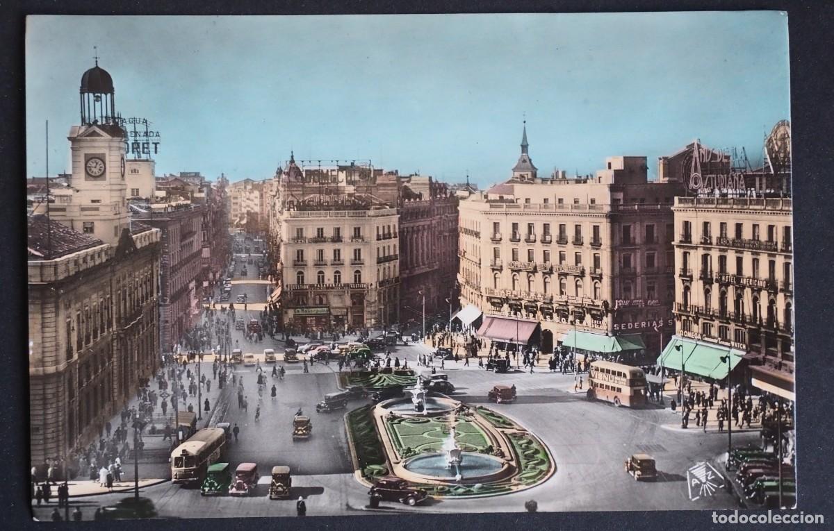 Postales: POSTAL DE MADRID: PUERTA DEL SOL. TALLERES A. ZERKOWITZ, FOTOGRAFO