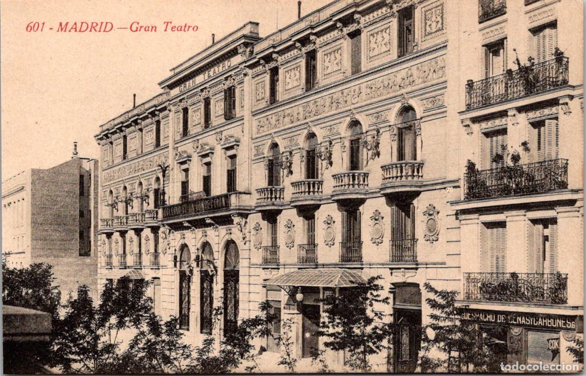 Postales: Madrid - Gran Teatro - Casta&ntilde;eira 601 - 136x87mm