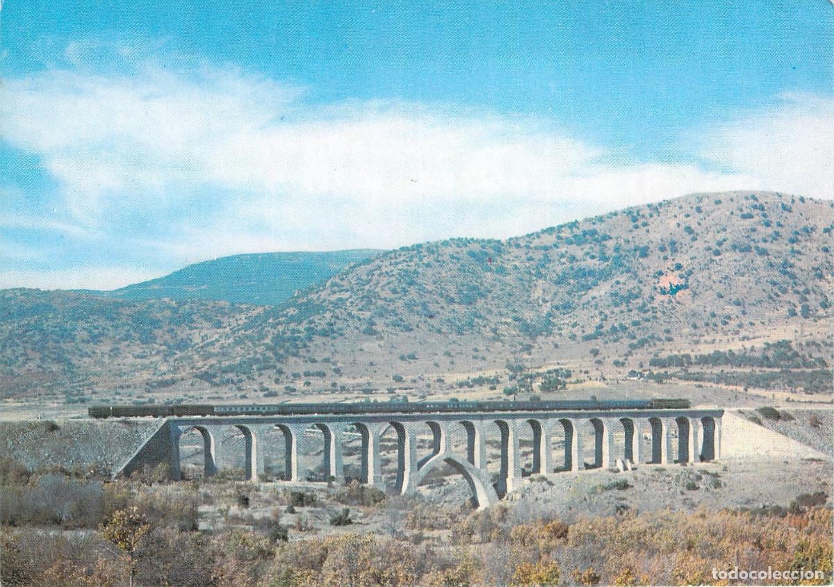 Postales: Postal Viaducto de Lozoya Tren de RENFE en Madrid