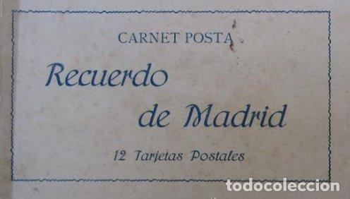 Postales: CARNET POSTAL. RECUERDO DE MADRID. 12 TARJETAS POSTALES. CROMOTIPIA CASTA&Ntilde;EIRA ALVAREZ Y LEVENFELD.