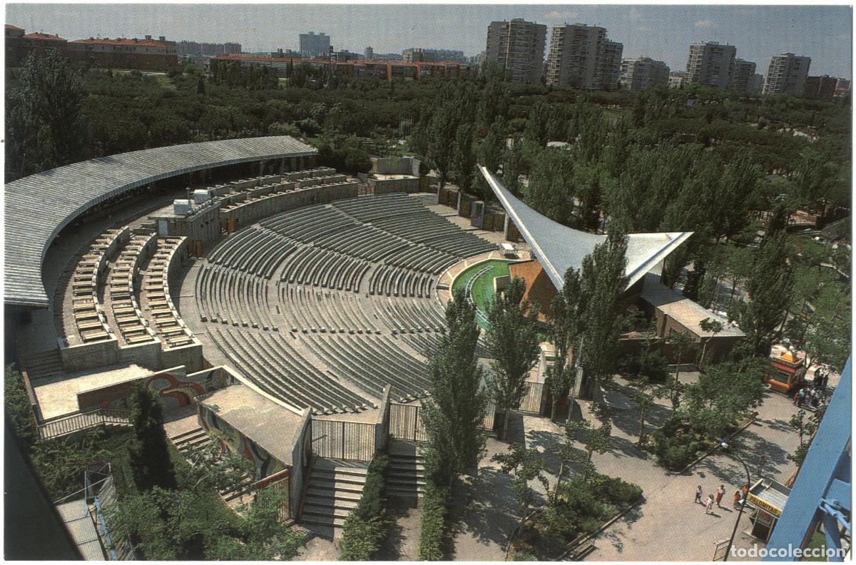 Postales: MADRID Parque atracciones / Teatros Espa&ntilde;a