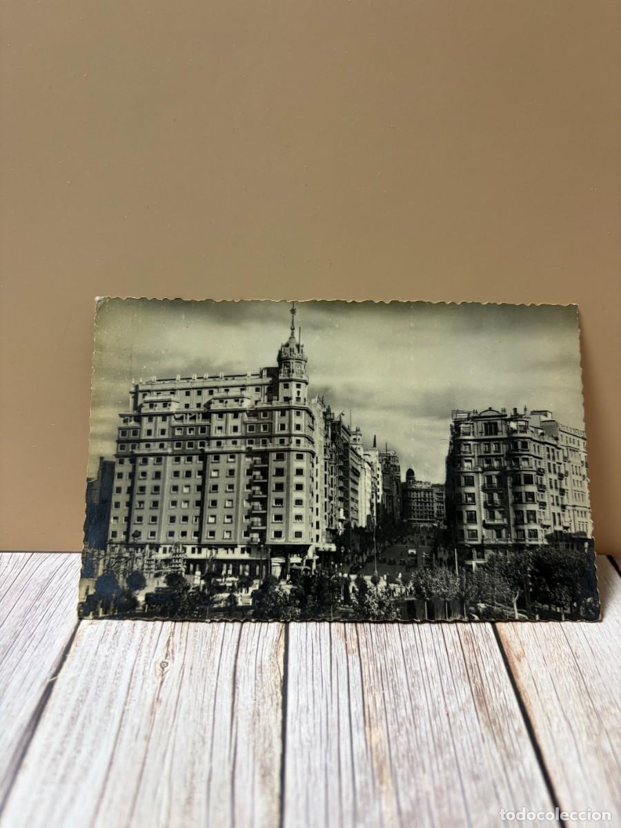 Postales: TARJETA POSTAL FOTOGR&Aacute;FICA. MADRID. 4.- PLAZA DE ESPA&Ntilde;A Y GRAN V&Iacute;A. POSTALES BEA PEP