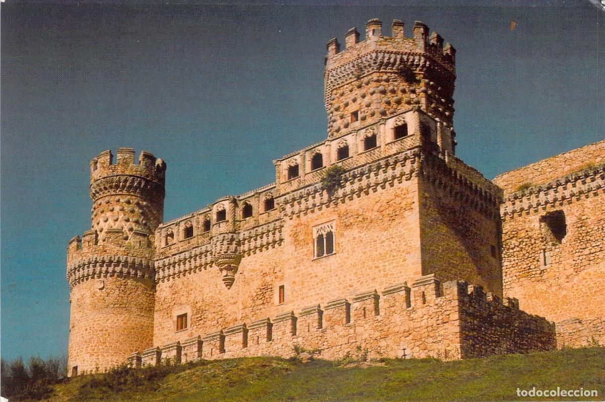 Postales: Postal del Castillo de Manzanares el Real, Madrid, Espa&ntilde;a