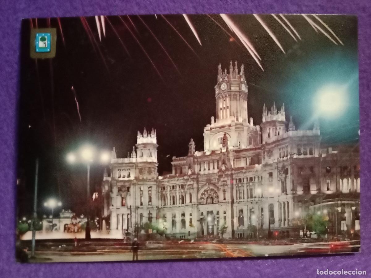 Postales: Postal - Madrid - Palacio de Comunicaciones, Vista Nocturna