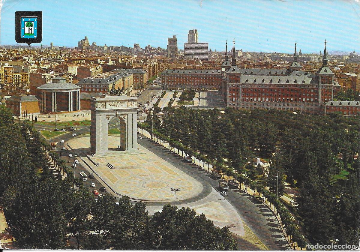 Postales: [POSTAL] Arco del Triunfo y vista general. Madrid (circulada)