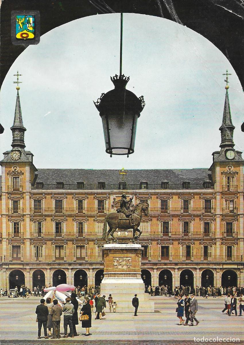 Postcards: [POSTAL] Plaza Mayor. Madrid A&ntilde;o 1966 (circulada)