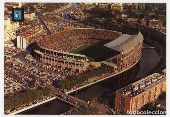 Postales: em04643 Madrid Estadio Vicente Calderon 1974 Escudo De Oro N&ordm;79 sc