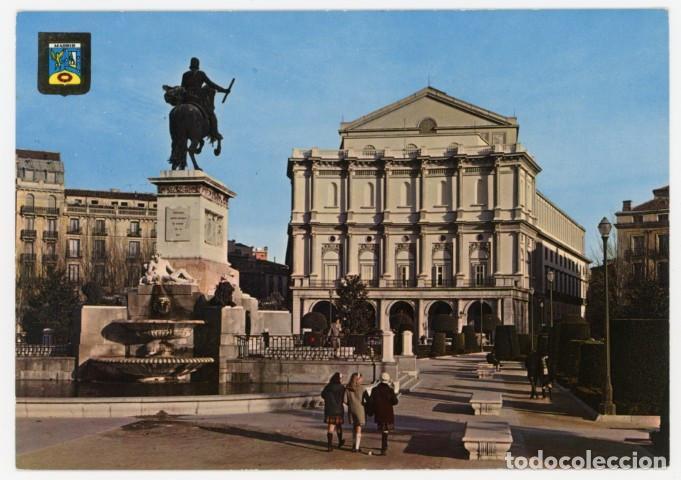 Postales: em04649 madrid teatro real y jardines de oriente 1967 fisa n&ordm;175 escrita