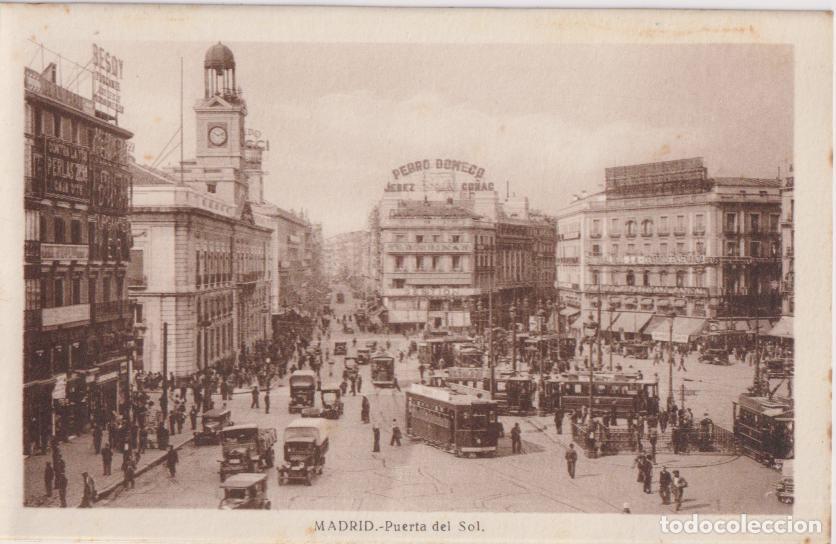 Postales: MADRID, PUERTA DEL SOL - HUECOGRABADO DE KALLMAYER Y GAUTIER - S/C
