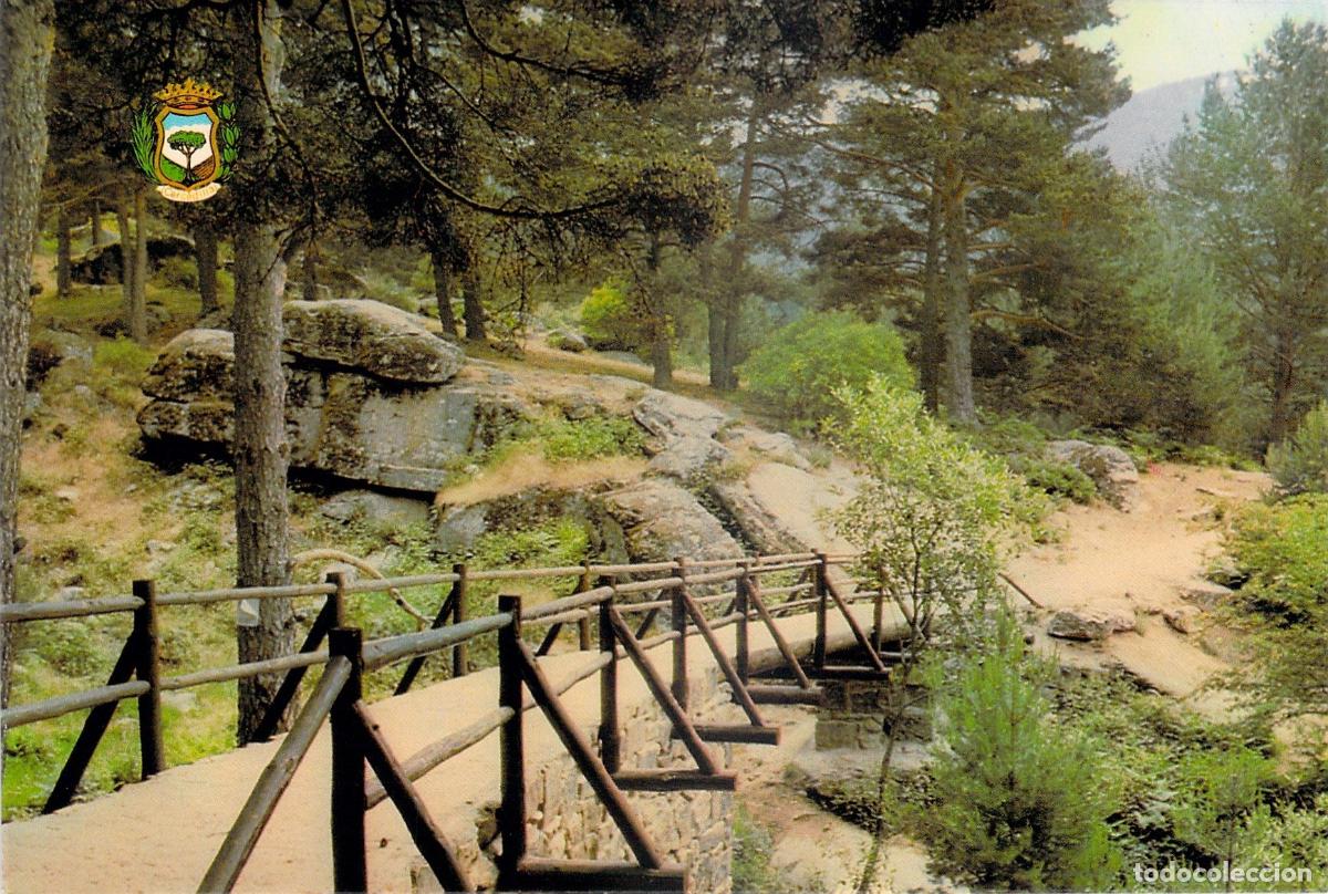Postales: Postal Cercedilla Madrid Parque de Las Berceas Sendero y Puente