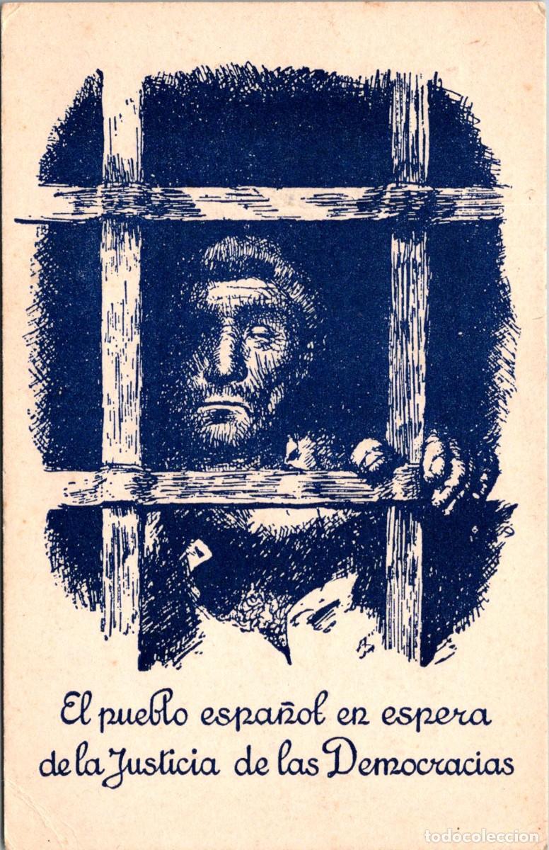 Postales: El Pueblo Espa&ntilde;ol en espera de la Justicia de las Democracias -Dirigida al Secretario General O.N.U.