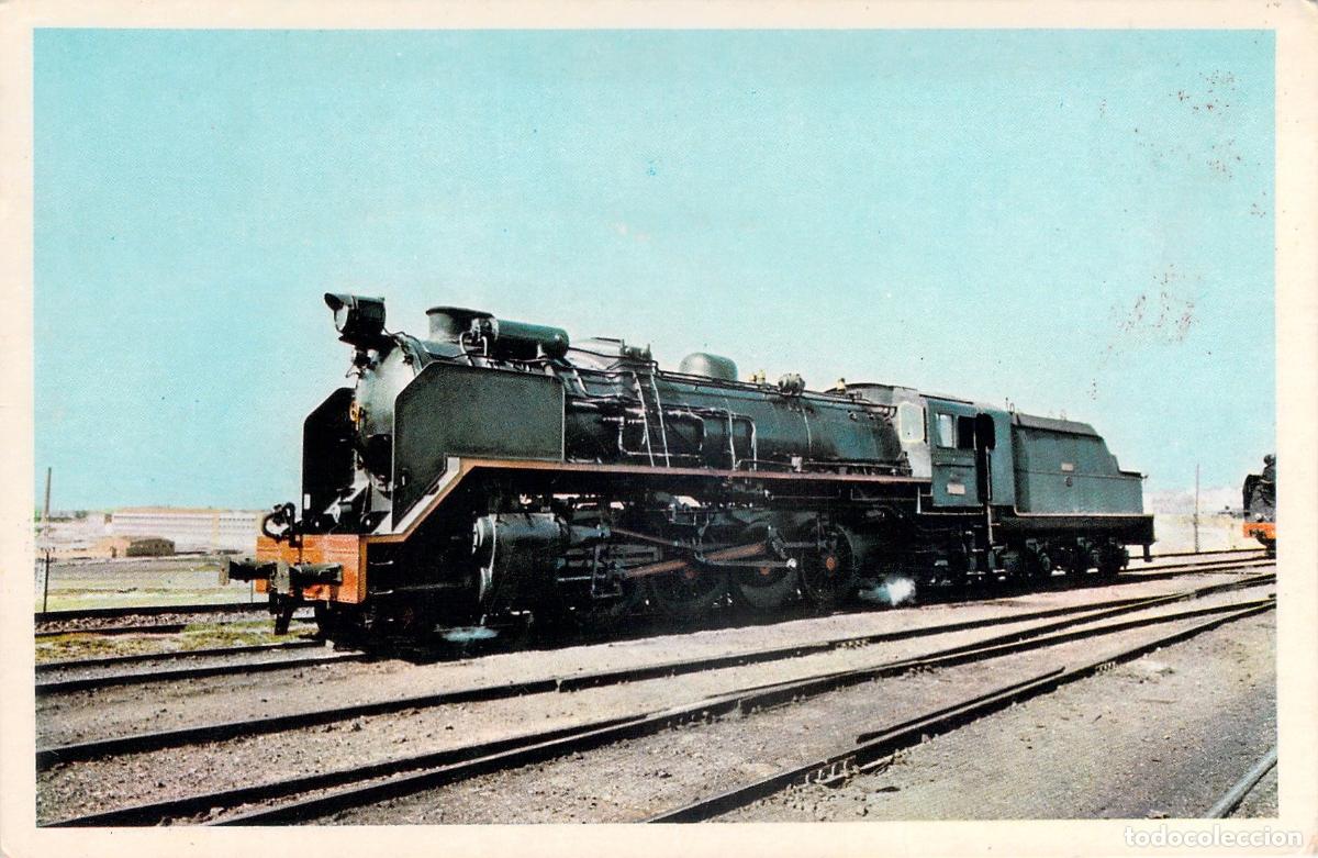 Postales: Postal Locomotora de Vapor Mikado RENFE Ferrocarril