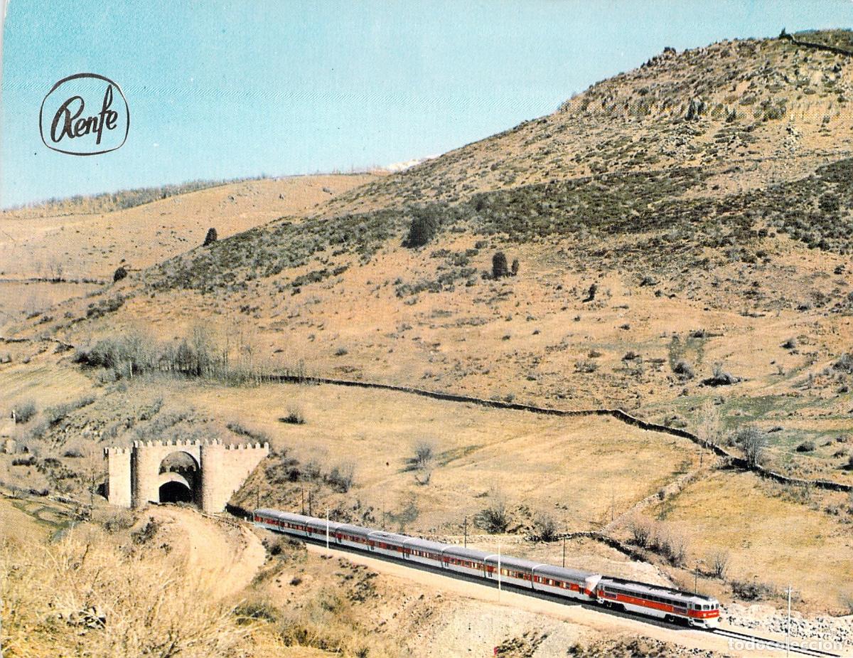 Postales: Postal Tren Talgo Saliendo del T&uacute;nel de Somosierra Renfe