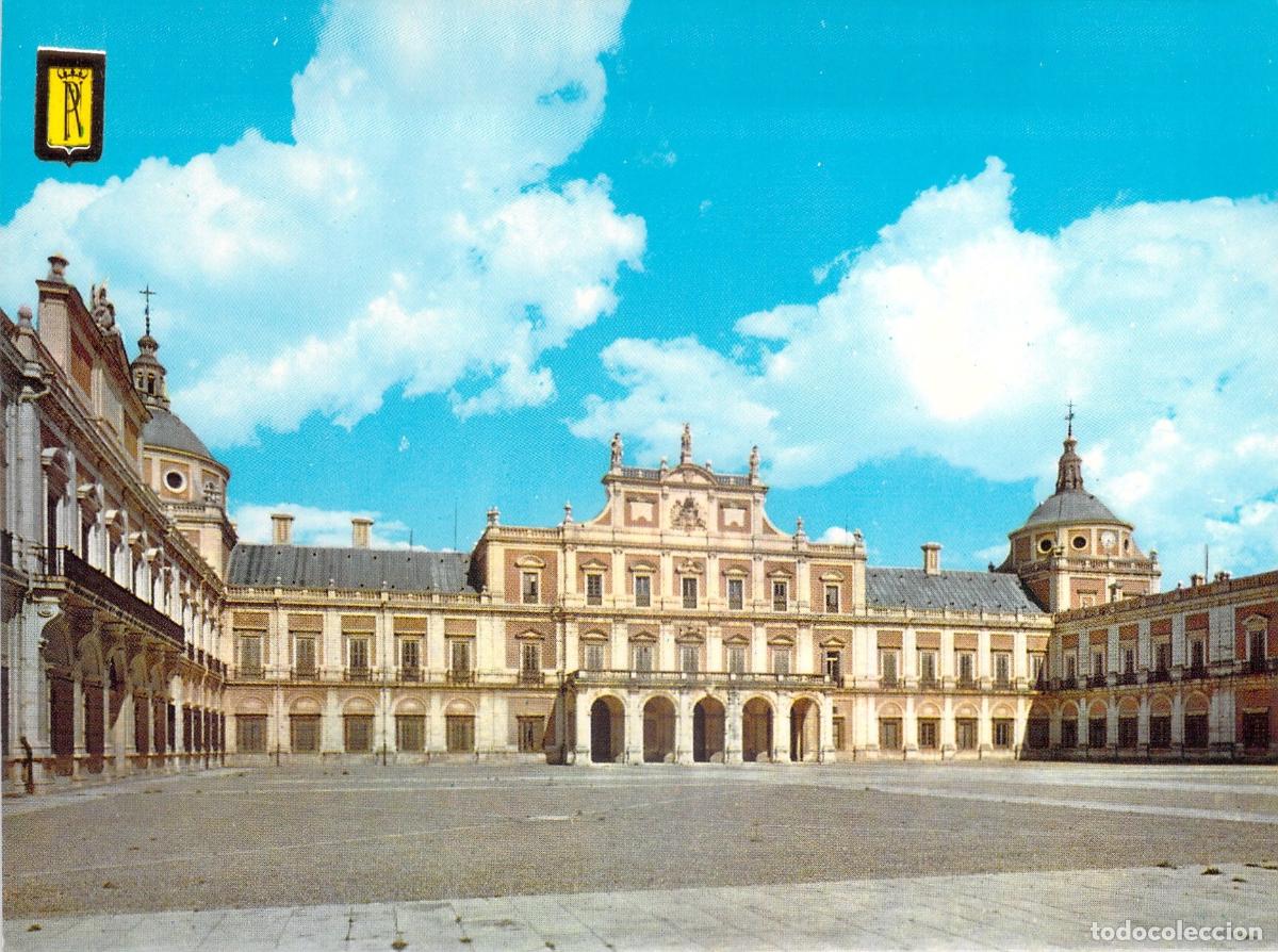 Cartoline: Postal Palacio Real de Aranjuez, Fachada Plaza de Armas