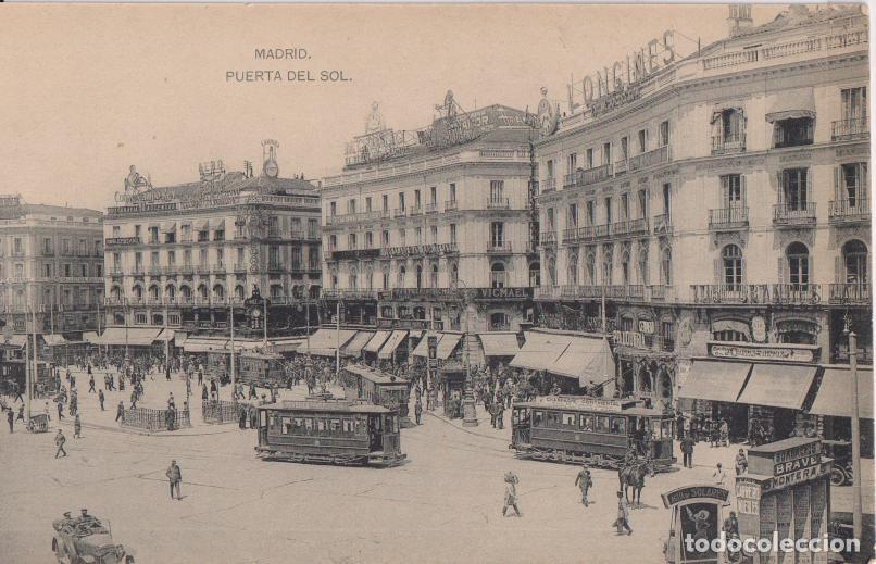 Postales: MADRID, PUERTA DEL SOL &ndash; FOTOTIPIA DE HAUSER Y MENET &ndash; S/C