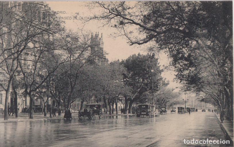 Postales: MADRID, PASEO DE LA CASTELLANA &ndash; FOTOTIPIA DE HAUSER Y MENET &ndash; S/C