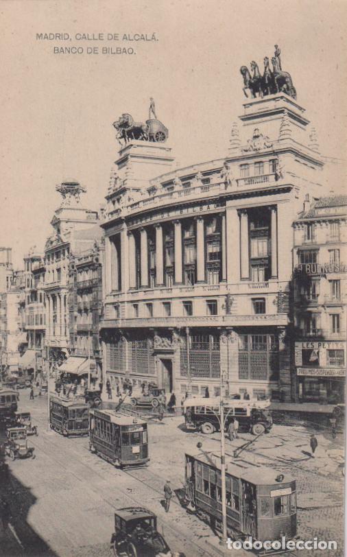 Postales: MADRID, CALLE DE ALCALA, BANCO DE BILBAO &ndash; FOTOTIPIA DE HAUSER Y MENET &ndash; S/C