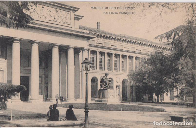 Postales: MADRID, MUSEO DEL PRADO, FACHADA PRINCIPAL &ndash; FOTOTIPIA DE HAUSER Y MENET &ndash; S/C