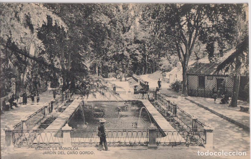 Postales: MADRID, LA MONCLOA, JARDIN DEL CA&Ntilde;O GORDO &ndash; FOTOTIPIA DE HAUSER Y MENET &ndash; S/C
