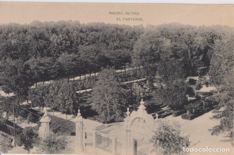 Postales: MADRID, RETIRO, EL PARTERRE &ndash; FOTOTIPIA DE HAUSER Y MENET &ndash; S/C