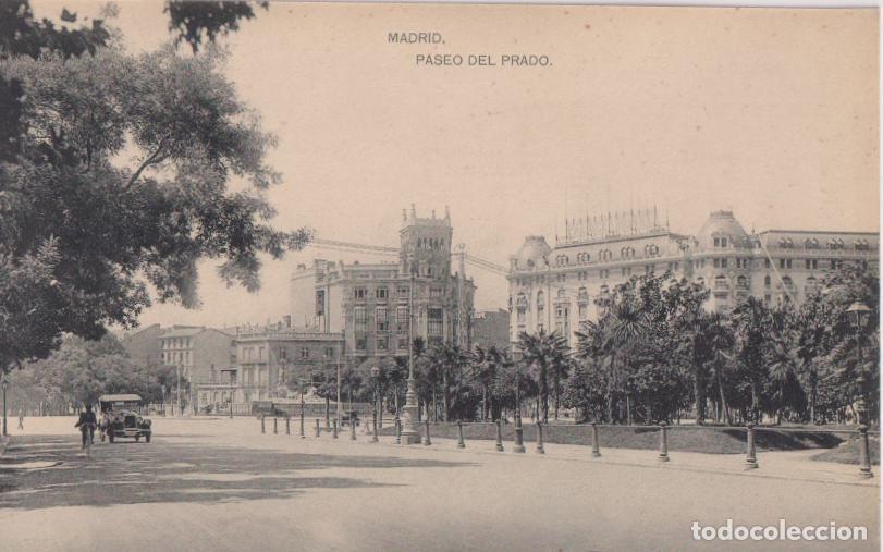 Postales: MADRID, PASEO DEL PRADO &ndash; FOTOTIPIA DE HAUSER Y MENET &ndash; S/C