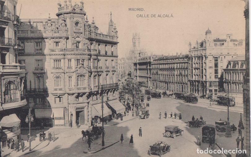 Postales: MADRID, CALLE DE ALCALA &ndash; FOTOTIPIA DE HAUSER Y MENET &ndash; S/C