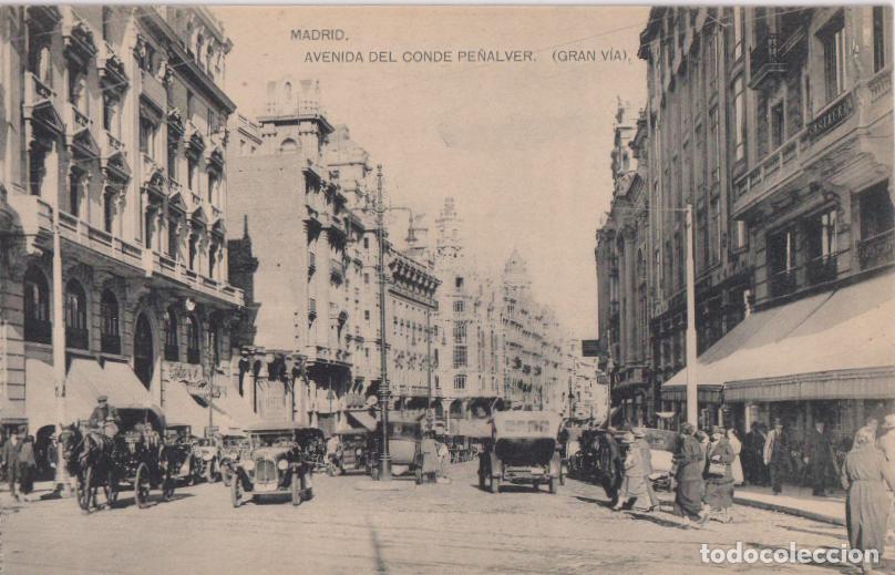 Postales: MADRID, AVENIDA DEL CONDE PE&Ntilde;ALVER (GRAN VIA) &ndash; FOTOTIPIA DE HAUSER Y MENET &ndash; S/C