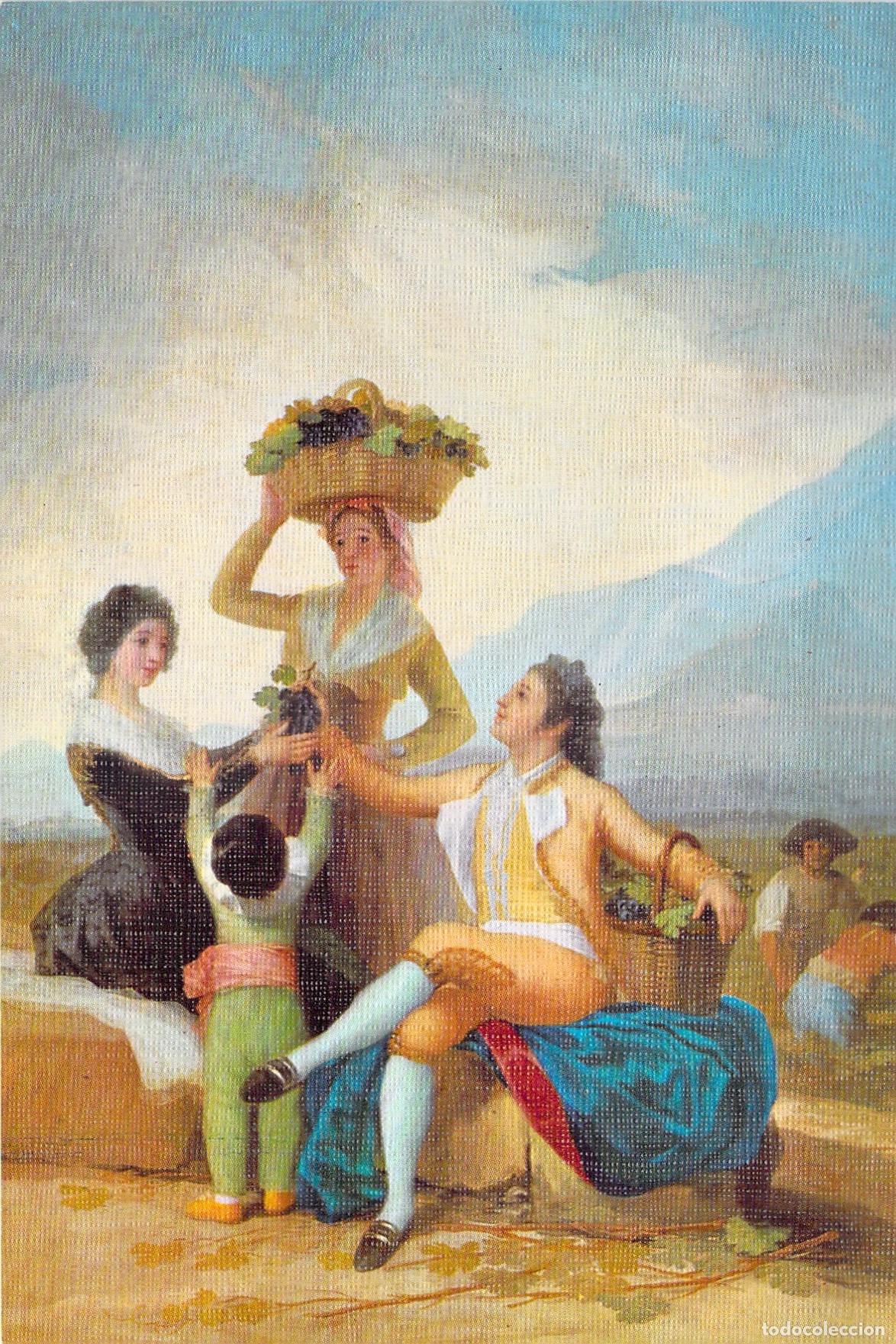 Postales: Postal de Arte Goya La Vendimia Museo del Prado Madrid