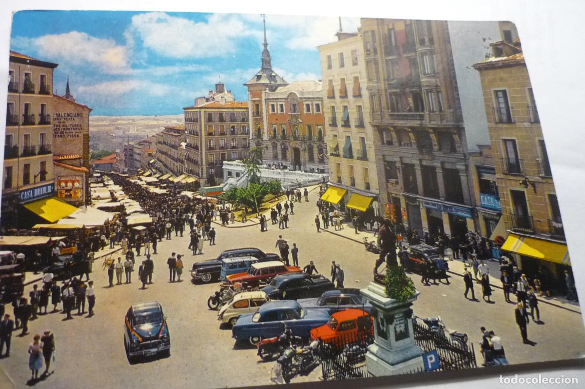 Postales: postal madrid el rastro circulada cm