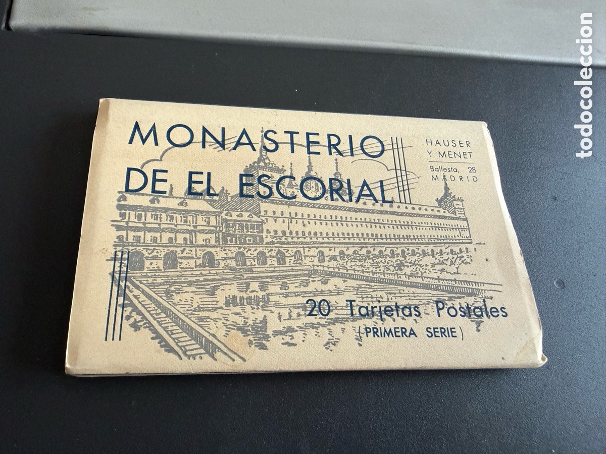 Postales: 20 Postales. MONASTERIO DEL ESCORIAL. Hauser y Menet