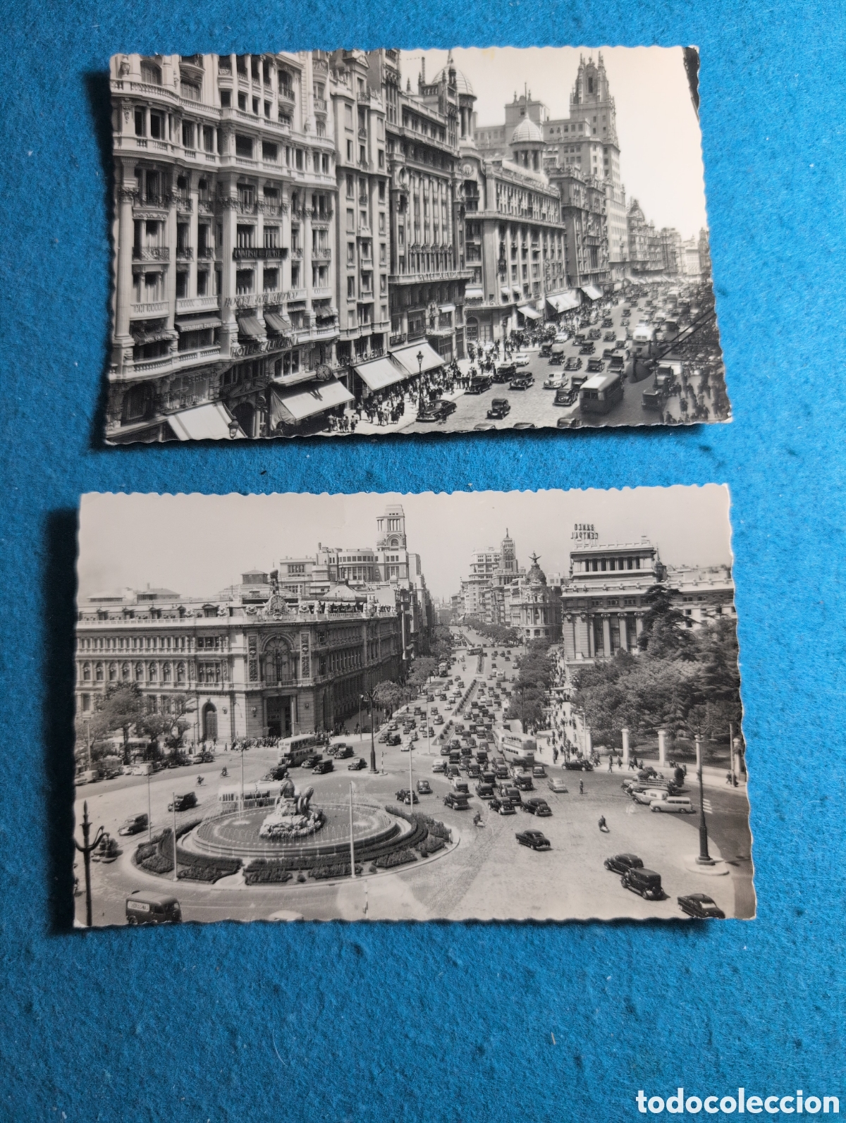 Postales: Madrid plaza de Cibeles y Avda de Jos&eacute; Antonio